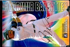 Baseball Card Stamping Sign Wladimir Balentien Rare