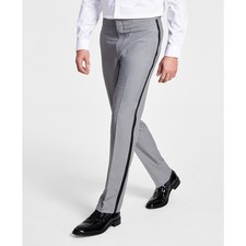 Alfani Men's Slim-Fit Stretch Tuxedo Pants light Grey 30x32 B4HP 135