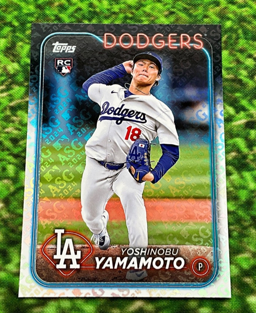2024 Topps ASG All Star Game Foil # 553 Yoshinobu Yamamoto Rookie LA Dodgers