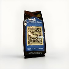   100 Kona Coffee Whole Bean - Coffees of Hawaii - Kona Nightingale 8 oz 1bag 