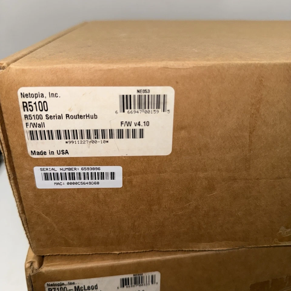 Netopia R5100 Serial RouterHub Firewall NE053 Open Box NOS Complete w/ Cables - Image 3 of 4