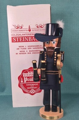 Steinbach Volkskunst Germany LE 4808 Ulysses S. Grant Nutcracker Blue Hat 17.5''