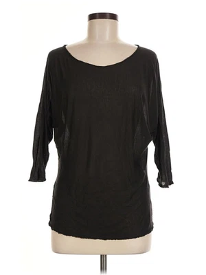 The Row Women Black 3/4 Sleeve Top M