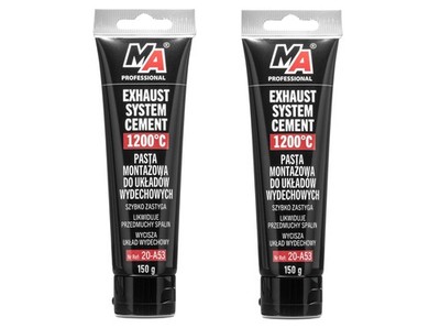2 x Auspuff Montage-Paste 1200°C  Abgas Dichtmasse EXHAUST SYSTEM CEMENT 150g