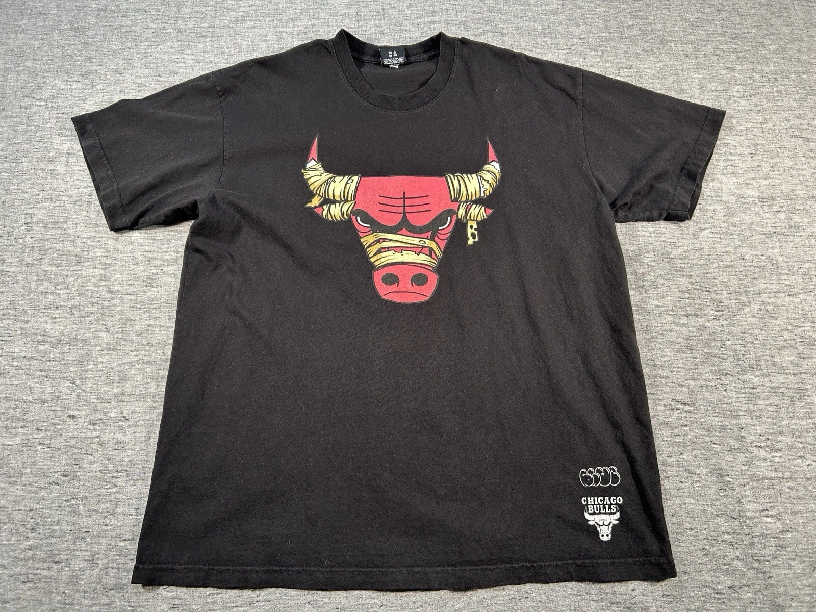 Chicago Bulls Blue The Great Shirt Mens Extra Large Black Short Sleeve Cotton