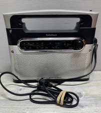 RadioShack Analog AM/FM/WX Weather Radio Portable AC DC Battery Silver Black