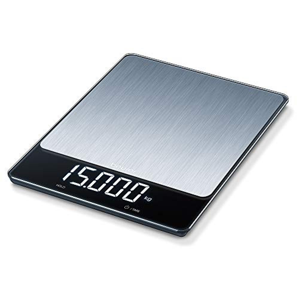 Beurer KS 34 Inox Bilancia da Cucina 15kg | Precisione Tedesca NUOVO