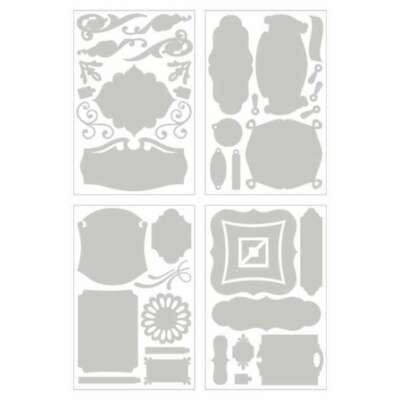 BASIC GREY UNDRESSED Blank Chipboard SHAPES and LETTERS Die Cut Embellishments