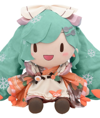 SEGA Snow Miku 2024 Fuwapuchi Dodeka Jumbo Plush Doll Stuffed toy