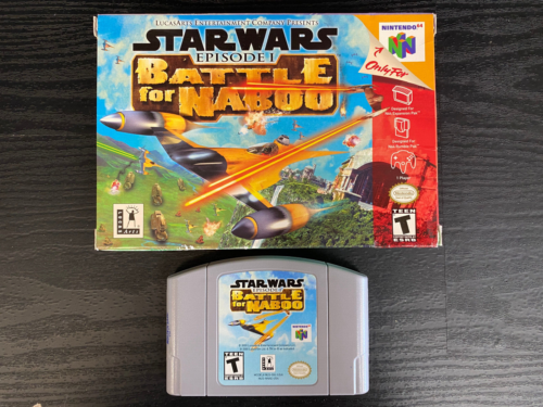Star Wars Episode 1 Battle For Naboo For Nintendo 64 N64 In Box Great Shape PU - Afbeelding 1 van 6