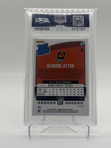 Deandre Ayton 2018-19 Panini Donruss Optic #157 Shock PSA 10. Lot of 3! - Picture 2 of 6
