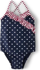 NWT Gymboree Splish Splash July 4th Bathing Suit Girl's Size 12