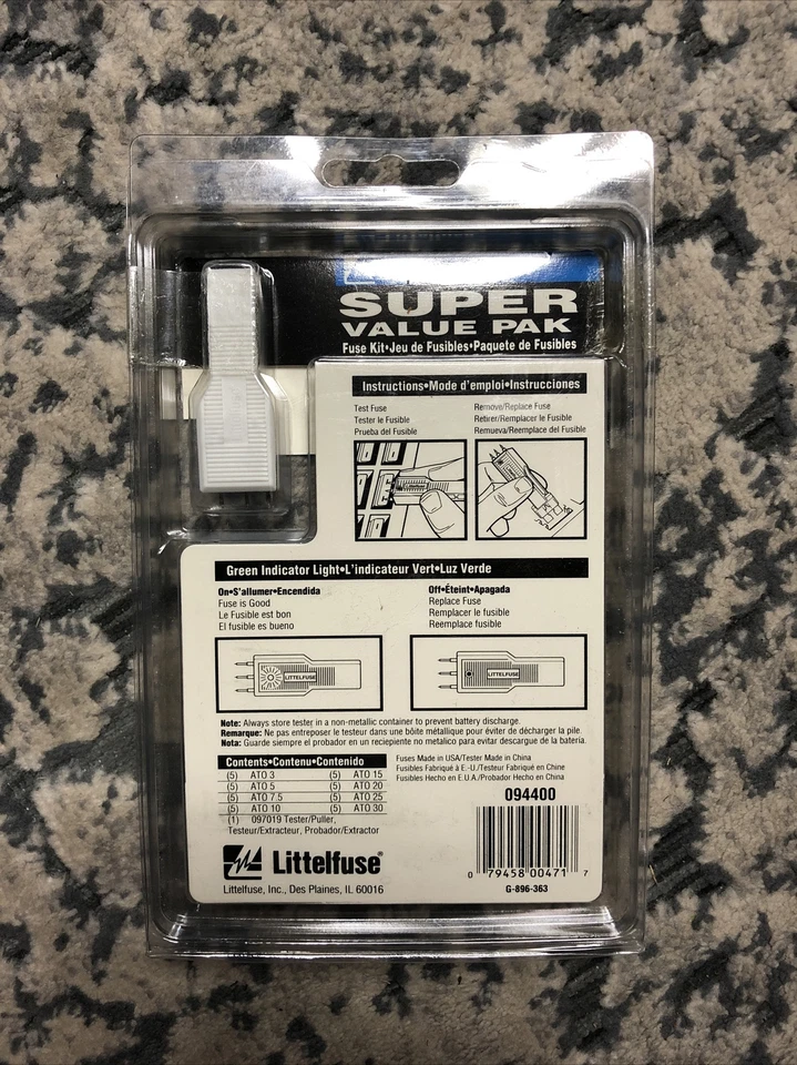 Littelfuse Inc. Auto Fuse Kit With Puller Tool 094400 - Image 2 of 4