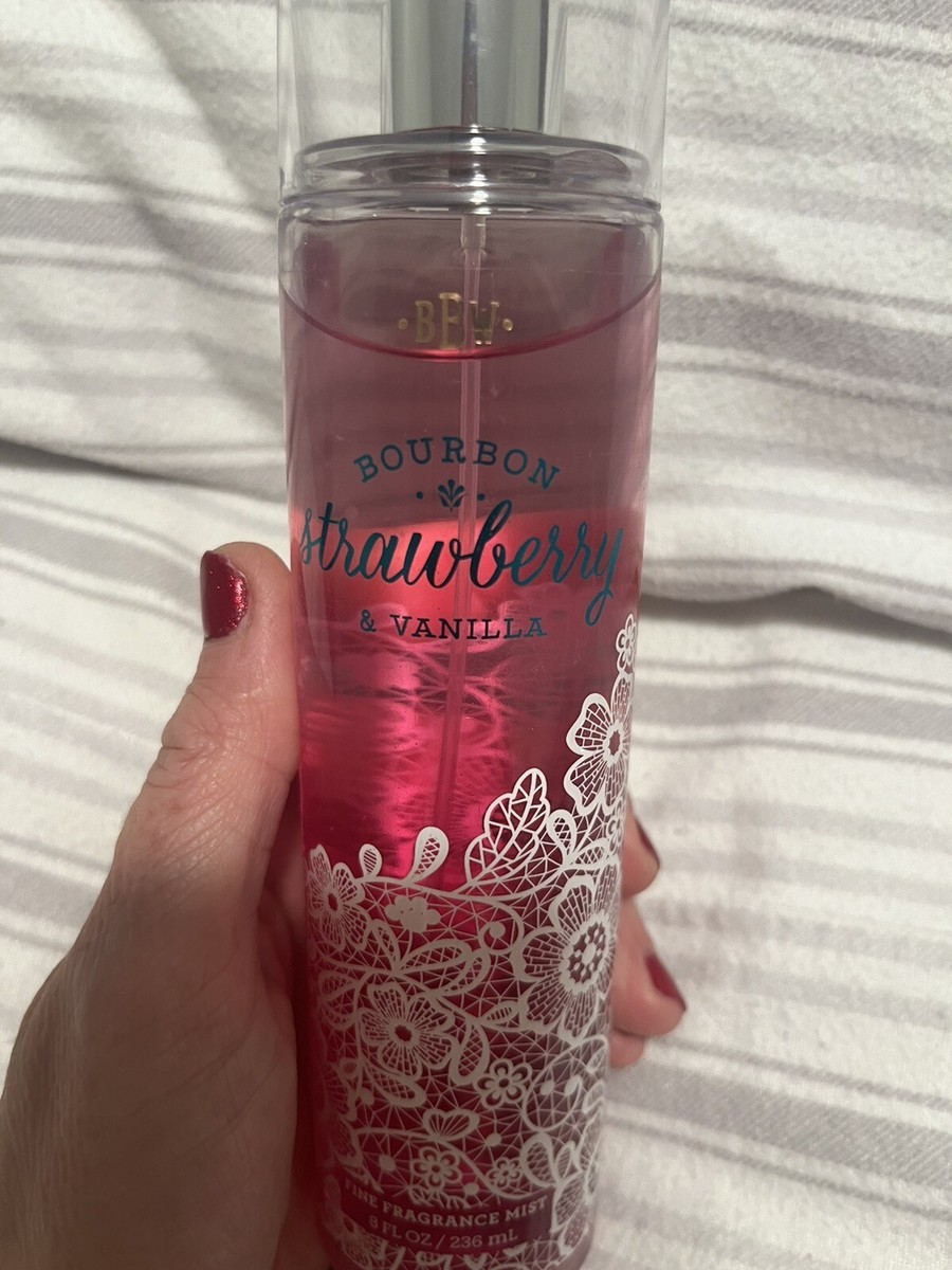 Bath Body Works BOURBON STRAWBERRY and VANILLA fragrance mist