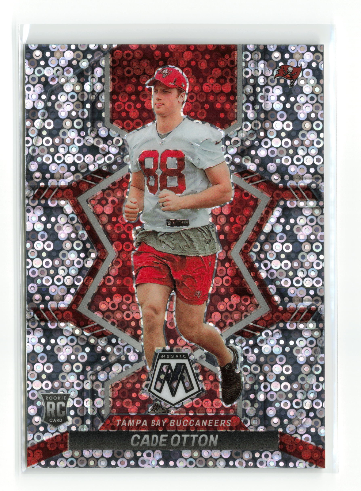 CADE OTTON #361 2022 PANINI MOSAIC BUCCANEERS RC NO HUDDLE DISCO