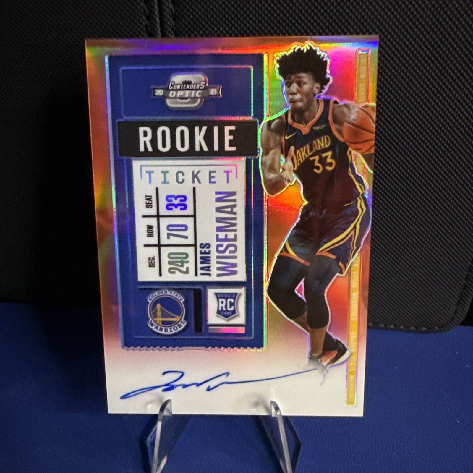2020 Panini Contenders Optic Ticket Red Prizm /149 James Wiseman Rookie Auto RC