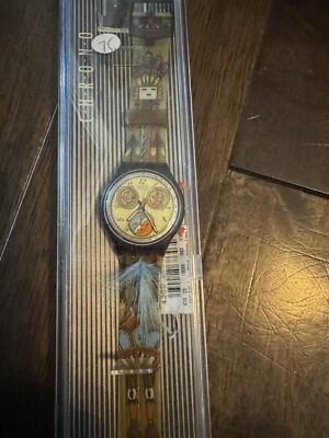 Vintage Swatch Watch Chrono - Dancing Feathers -  SCO100, New & , 1994