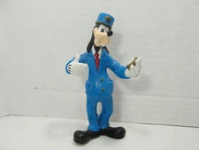 Retro Goofy Train Conductor Figure 4” Walt Disney