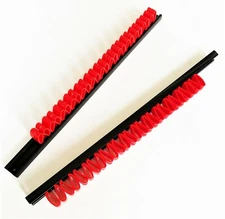 2 GOLIATH INDUSTRIAL 14" RED SCREWDRIVER TOOL RACK HOLDER ORGANIZERS WALL MOUNT