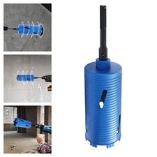 Dry Diamond Core Drill Bit 5/8" Thread Drill Bit Drill Bit with 3 Adapters 