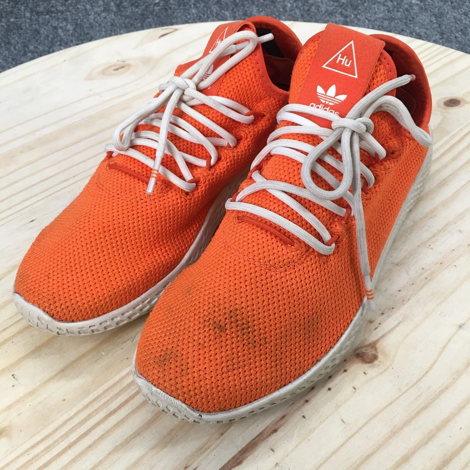 Adidas X Pharrell Zapatos Juveniles 5.5 Tenis Hu Tenis Naranja Bajo Informal FV0053 Foto 3 de 4