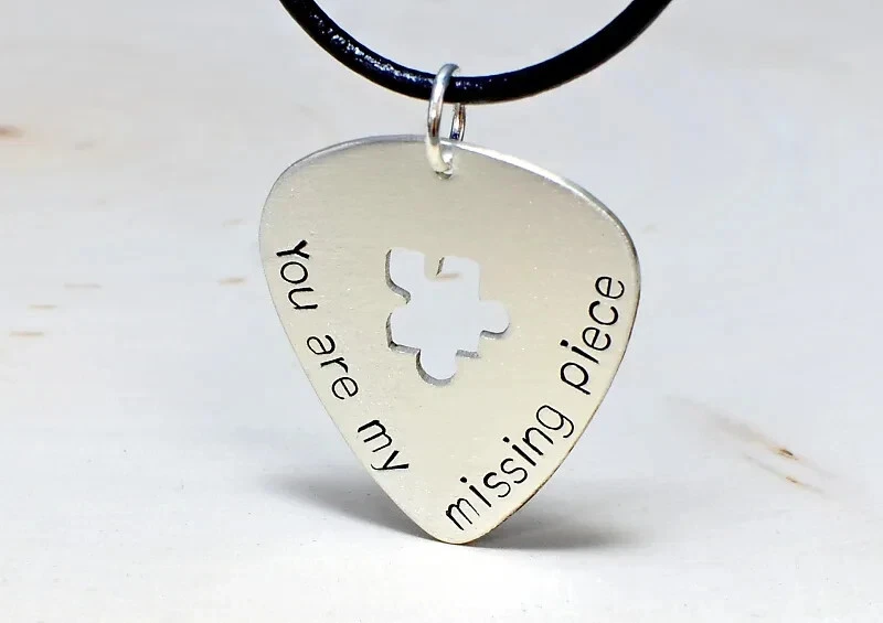 Collar con dije de guitarra de plata de ley - Pick es jugable Foto 2 de 4