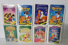 Lot Of 8 Vtg 1996 Disney McDonalds Happy Meal VHS Toys 1-8