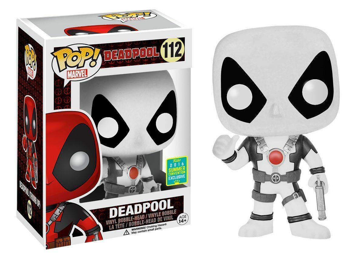 FUNKO POP MARVEL #112 DEADPOOL (WHITE THUMBS UP) 2016 SDCC/SCE
