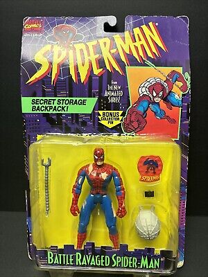 New Sealed Spider-Man Battle Ravaged Action Figure Animated