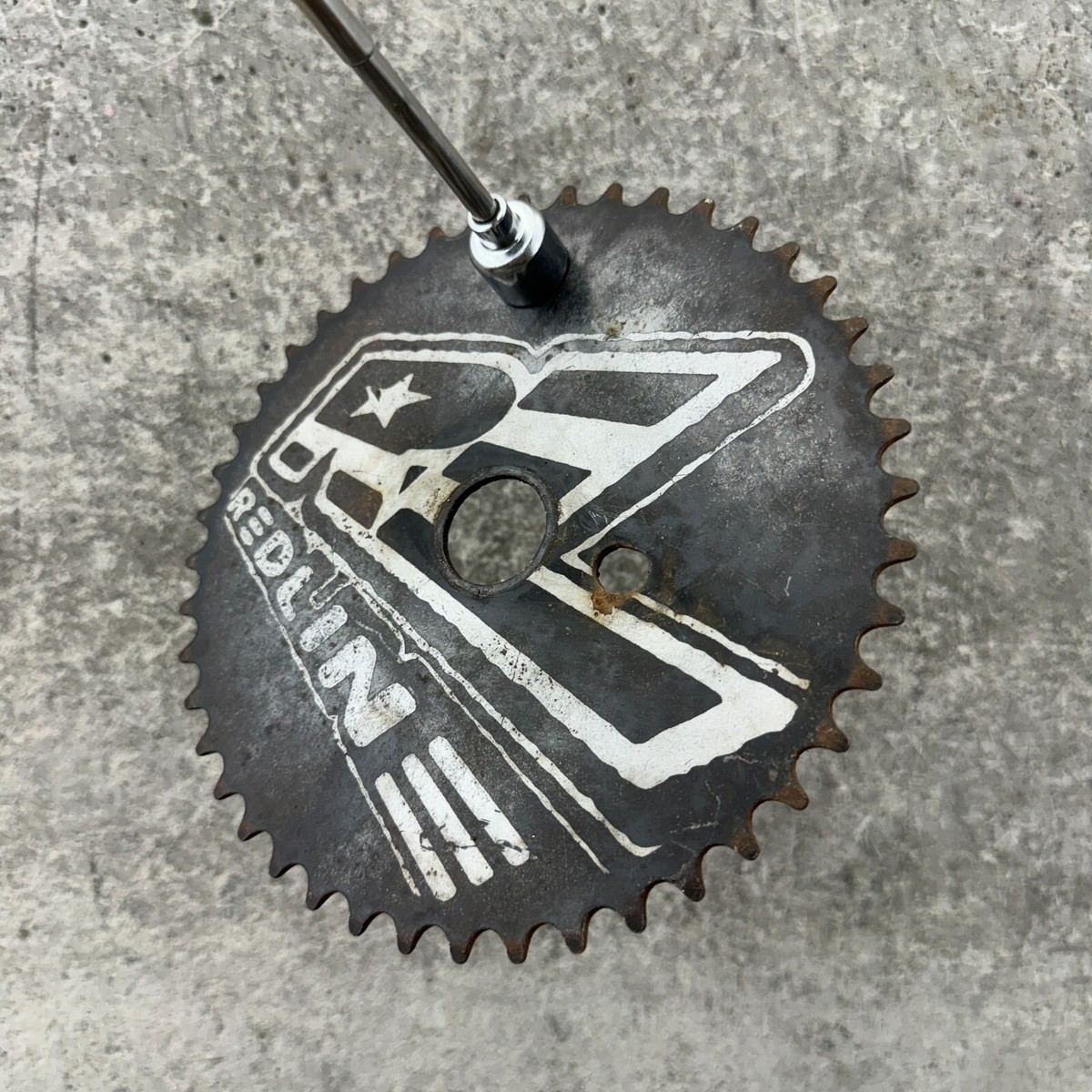 REDLINE アルミ チェーンリング 44T old bmx Redline 44t Chainring Sprocket Old School Vintage Bmx