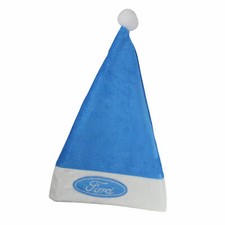 Northlight 18" Blue & White Ford Christmas Santa Hat White Brim Adult OSFM NWT