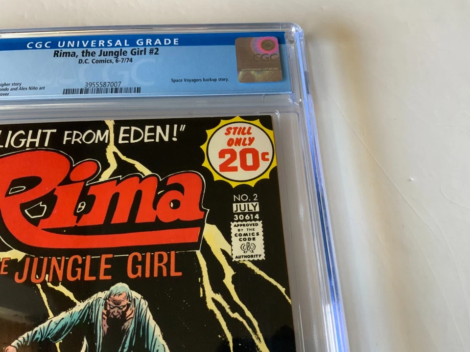 RIMA THE JUNGLE GIRL 2 CGC 9.4 WHITE PAGES SPACE VOYAGERS DC COMICS 1974 D5L - Image 4 of 4