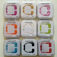 iHip Cute Buds Earbuds w/ Built-in Microphone / Pause Play BRAND NEW SEALED