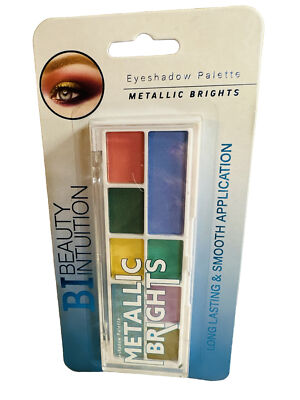 BI Beauty Intuition Metallic Brights Long Lasting Eyeshadow Palette. 0.250oz/7gm