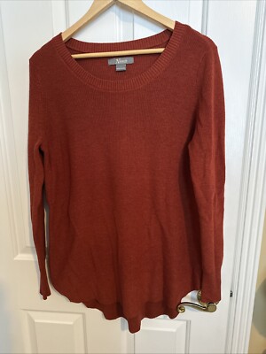 Natural reflection size large rust color sweater long sleeved Rn74747