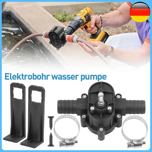 Akkuschrauber Pumpe Selbstansaugend Förderpumpen Öl-flüssige Elektr Wasser-Pumpe - Bild 1 von 12