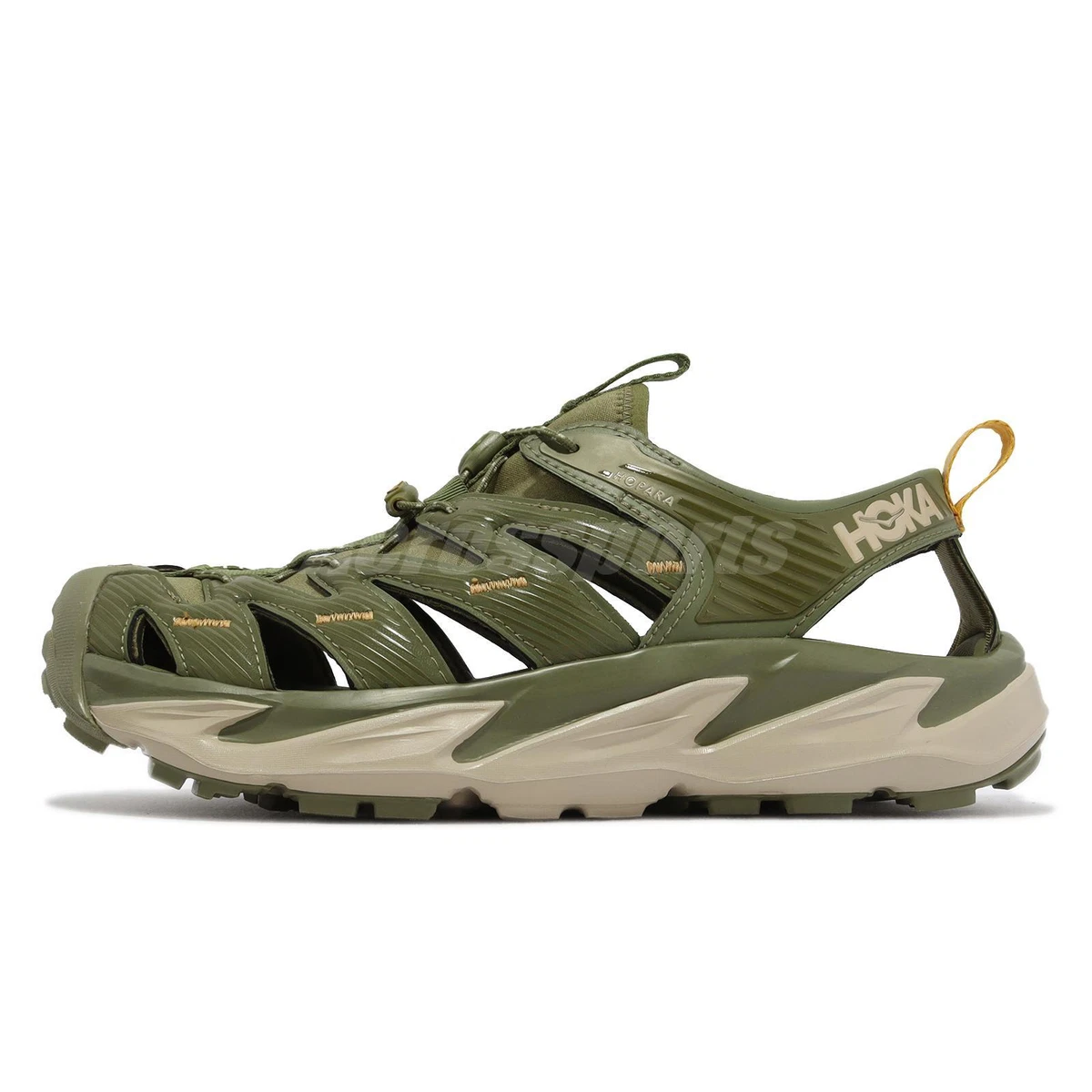 Hoka Hopara Avocado Green Khaki Men Outdoors Trail Casual Sandals