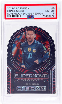 2021 Panini Obsidian Lionel Messi Supernova Electric Etch