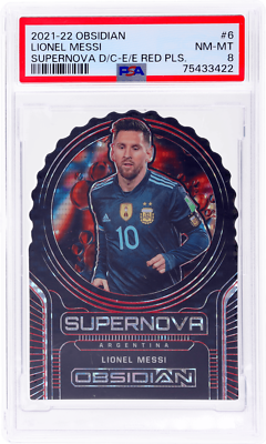 2021 Panini Obsidian Lionel Messi Supernova Electric Etch