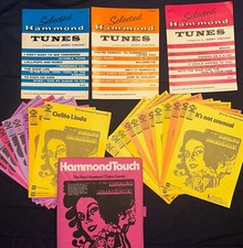 Hammond Touch Organ Course Guides Chart 60 Sheet Music 1971 ---T