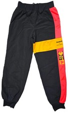 Reebok Joggers Pant Women's Black Sports Track Pants Size S Waist 29 In Nylon