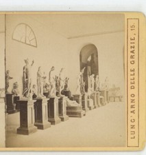 Amore Dormiente Egyptian Museum Turin Italy Stereoview