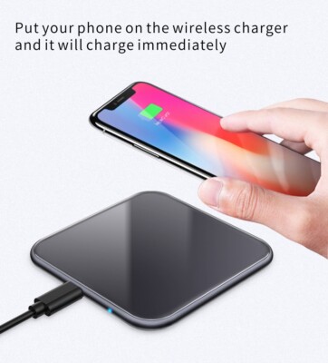 Techno S 15W QI Fast Charging Wireless Fast Charger for Apple,Samsung and more