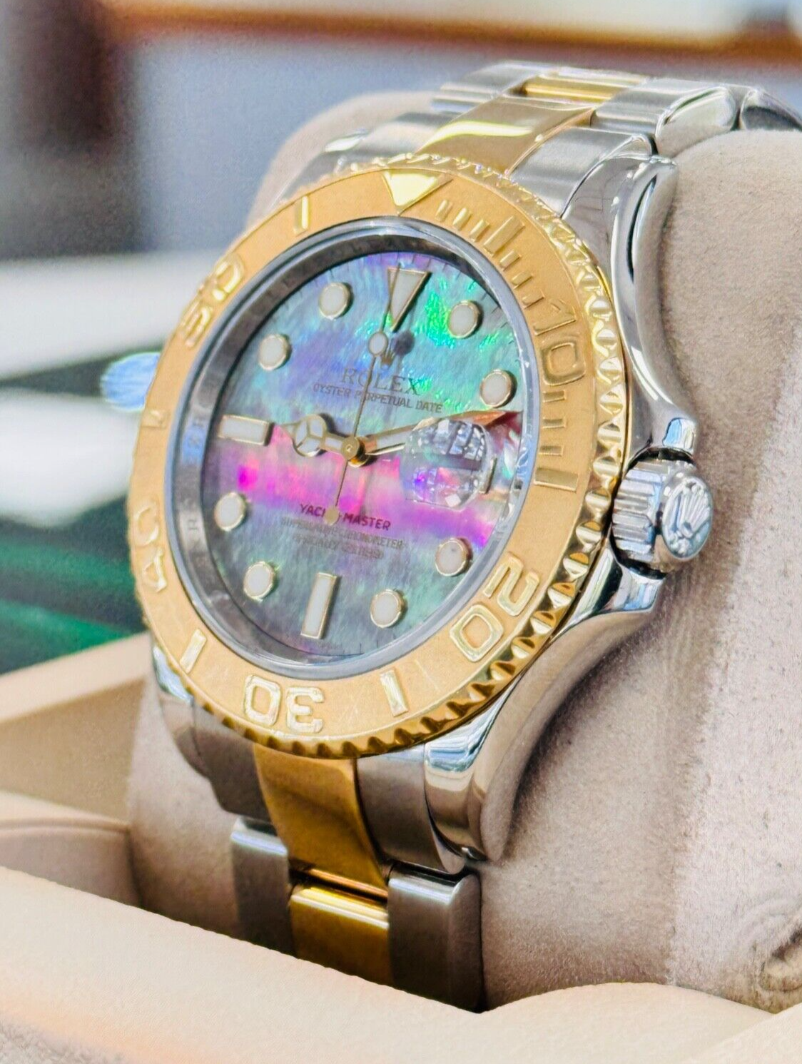 Rolex Yacht-Master 40mm 16623 FACTORY Tahitian Mother of Pearl Steel /Gold B/PPR - Image 6