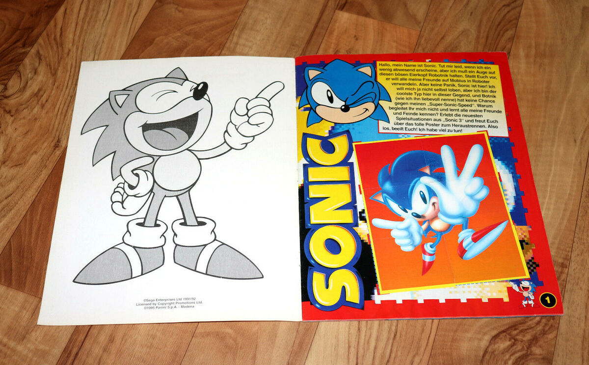 Panini - Sonic - 1991 - Official SEGA sticker album - complete