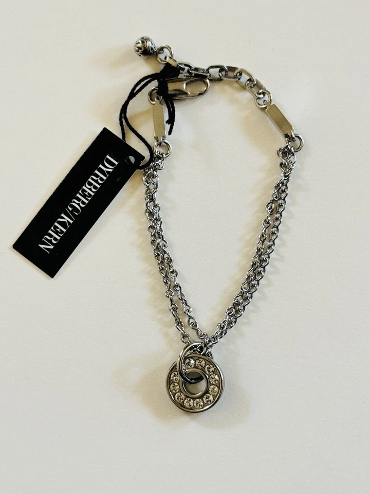 Dyrberg/Kern Dyrberg Kern Agafia Кристаллический Браслет с Подписью Посеребренный Дизайнер - Изображение 4 из 4