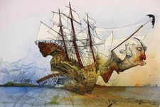 Laminated Ralph Steadman - Curse of Lono Poster by Ralph Steadman 24x36 inches