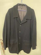 Rene Lezard /Boggi Herren  Mantel 100% Wolle Schwarz Größe 56 (54)