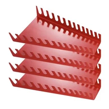 52 Slots Metal Wrench Organizer Wrench Holder Tray Set Wall-Mounted Tool Orga...