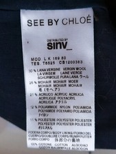 See By Chloe Jacket Trench Coat,  Uk-12, Navy / Blue, Nwt